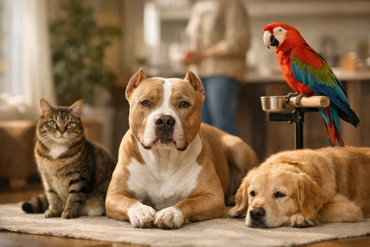 آیا سگ پیت بول با حیوانات دیگر سازگار است؟