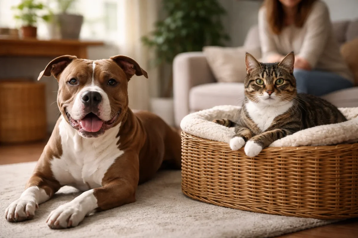 آیا سگ پیت بول با گربه کنار می‌آید؟