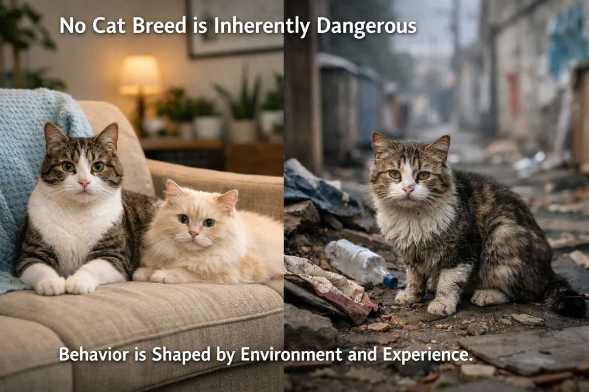 آیا گربه‌ های نژاد خاص خطرناک ‌تر هستند؟