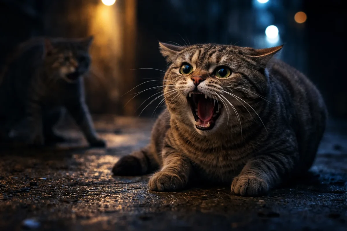 جیغ کشیدن گربه‌ ها