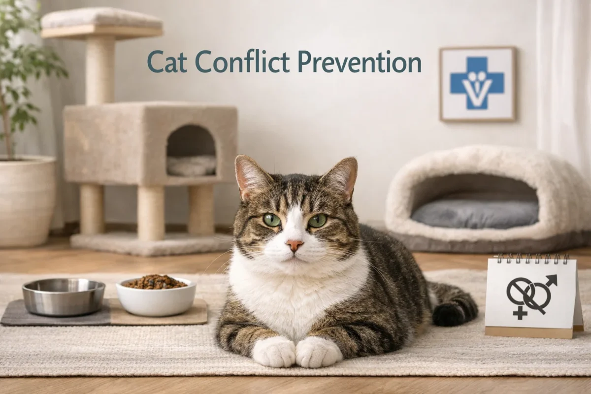 خلاصه‌ ای از دلایل و راهکار های دعوای گربه‌ ها