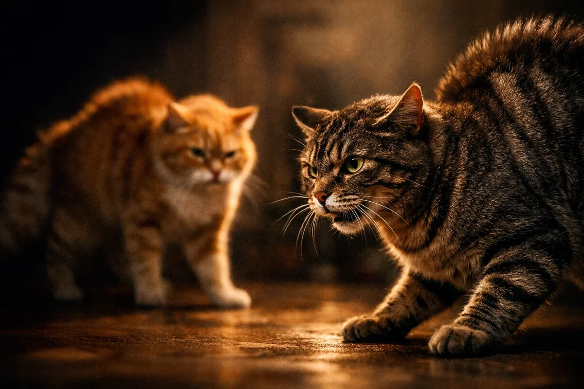 علت دعوای گربه‌ ها