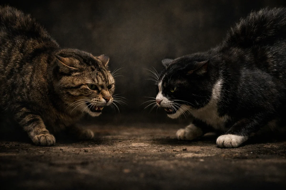 غرغر عمیق و ممتد گربه