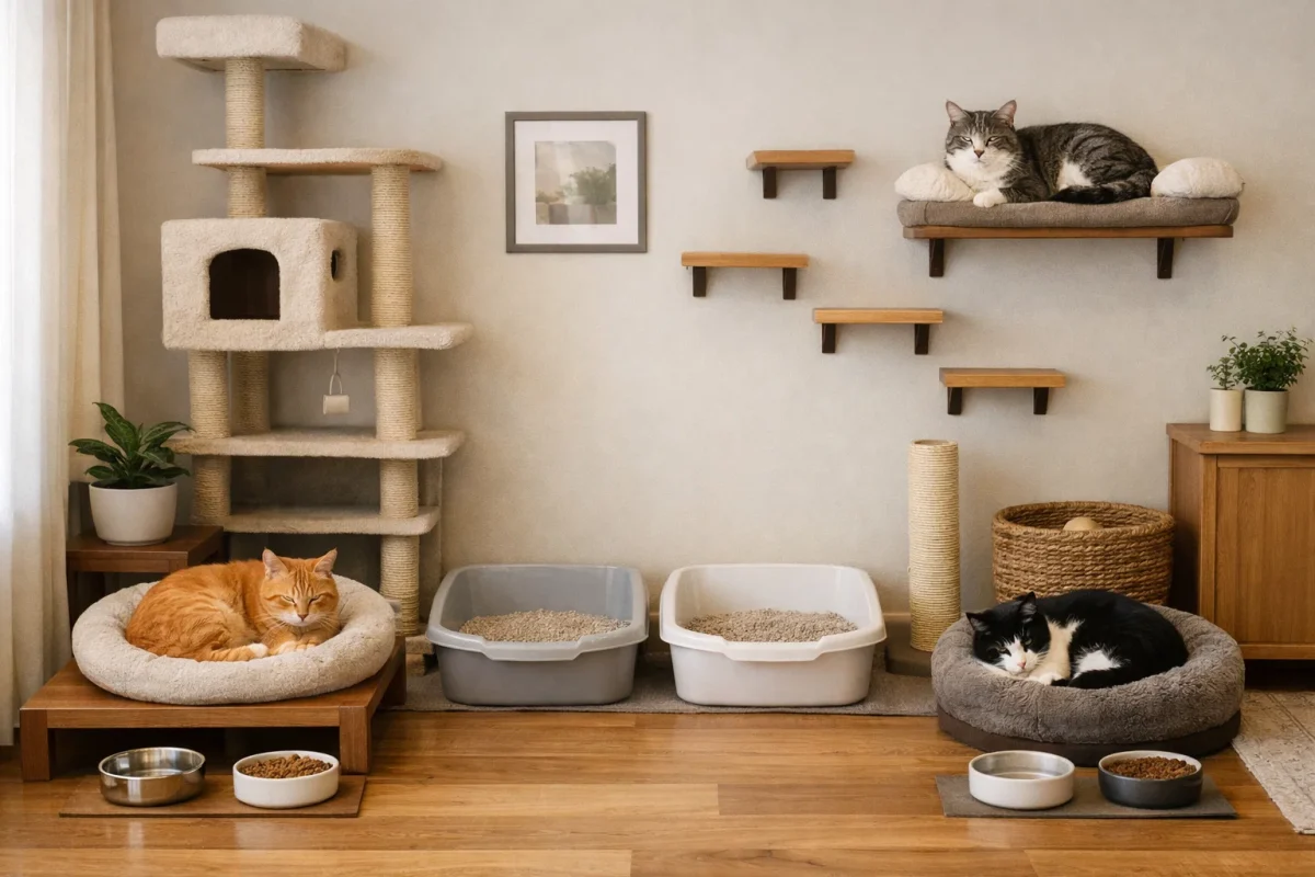 مدیریت قلمرو و فضا برای گربه