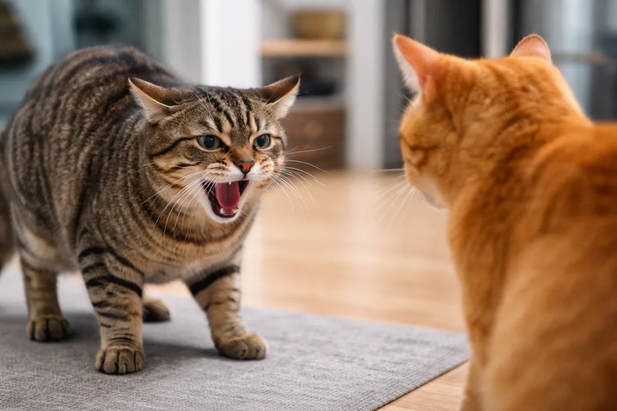 هیس کشیدن گربه