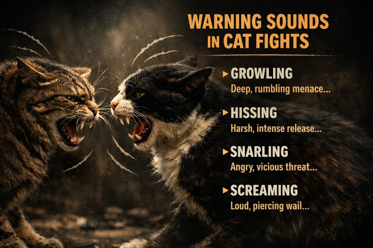 چه صداهایی از گربه ها هشدار جدی محسوب می‌شوند؟