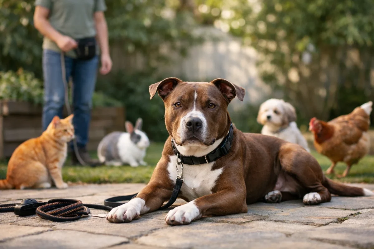 چه عواملی روی سازگاری پیت بول با حیوانات دیگر تأثیر دارد؟