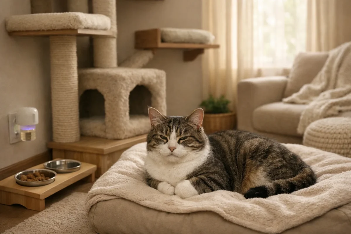 کاهش استرس محیطی برای گربه ها