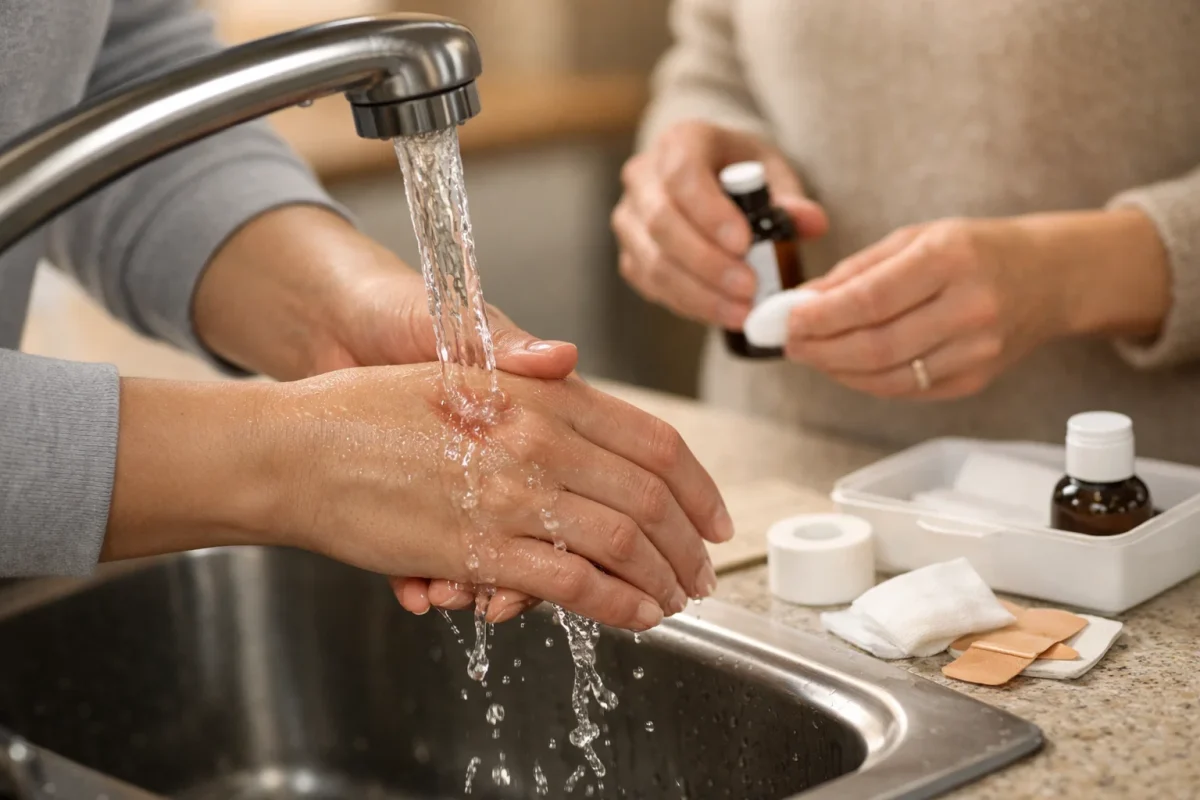 مراقبت و شستشوی زخم بعد از گاز گرفتن سگ