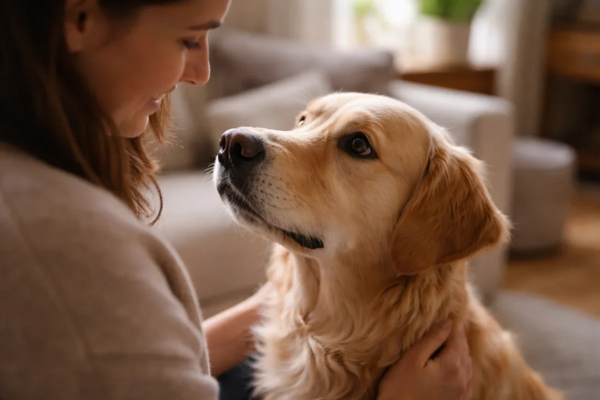 تشخیص صاحب توسط سگ از طریق نگاه و ارتباط چشمی