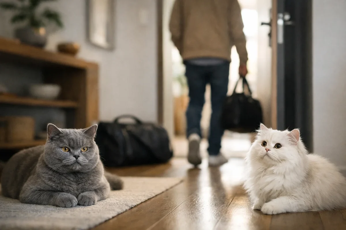 گربه مناسب افراد شاغل پرشین یا بریتیش