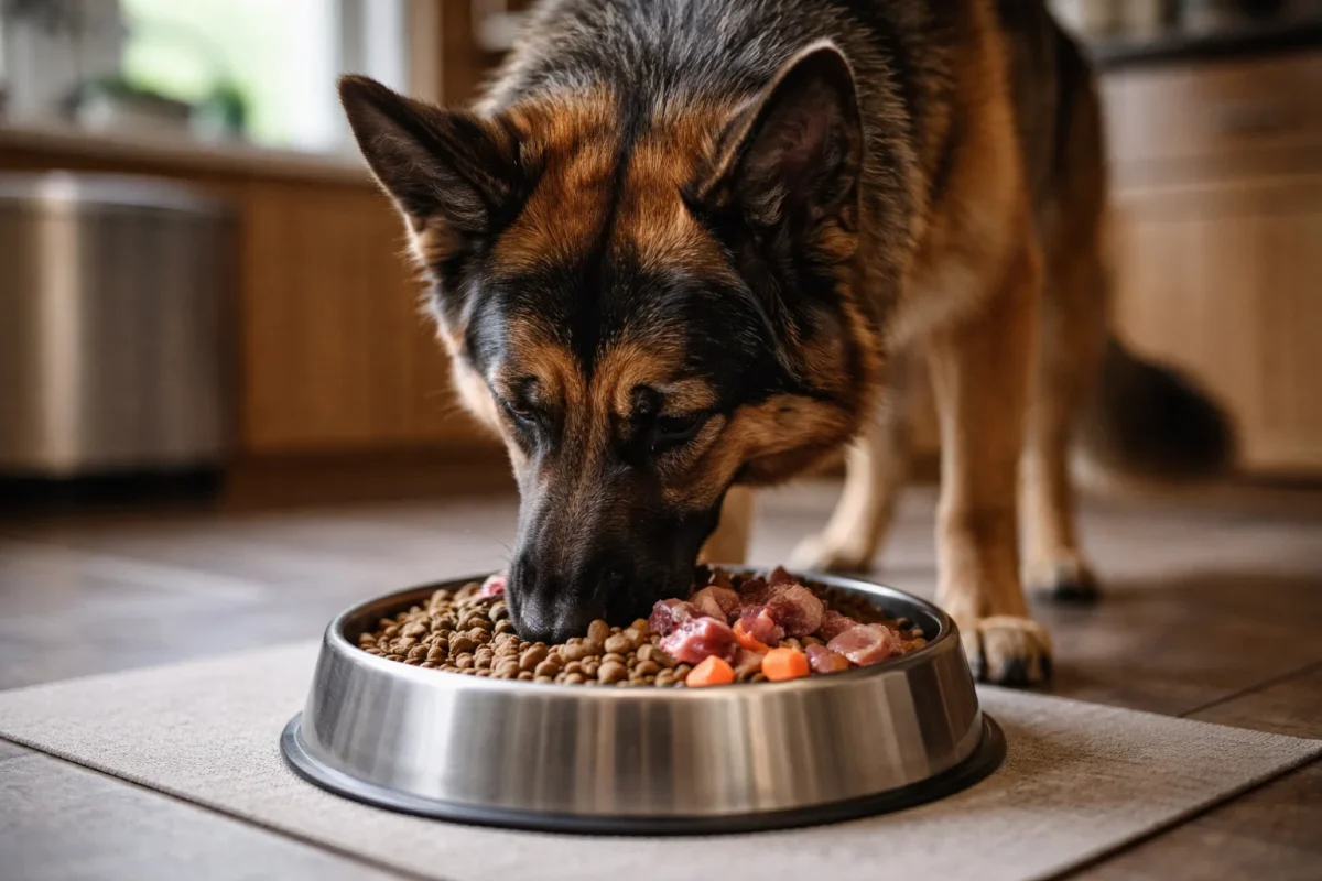 تغذیه مناسب سگ ژرمن شپرد با غذای متعادل