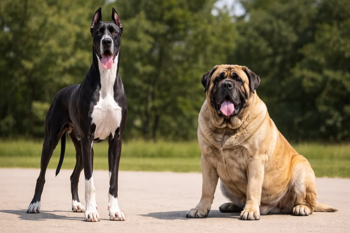 تفاوت قد و وزن در بزرگترین نژادهای سگ دنیا