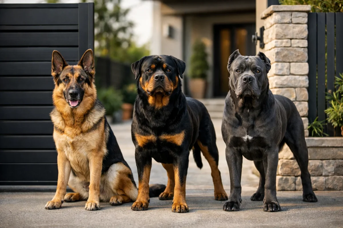 بهترین سگ های نگهبان قوی و قابل کنترل مانند ژرمن شپرد و روتوایلر