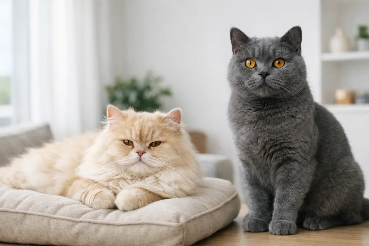 تفاوت اصلی گربه پرشین و بریتیش