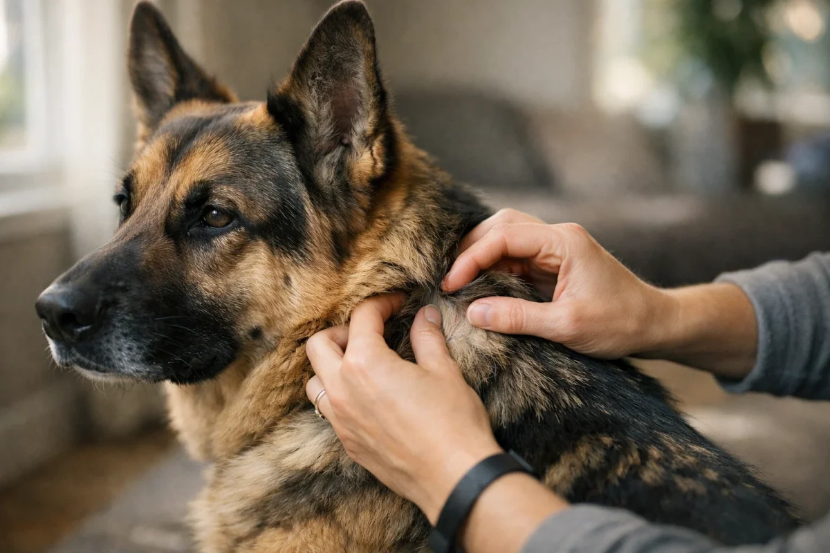 بررسی حساسیت پوستی در سگ ژرمن شپرد