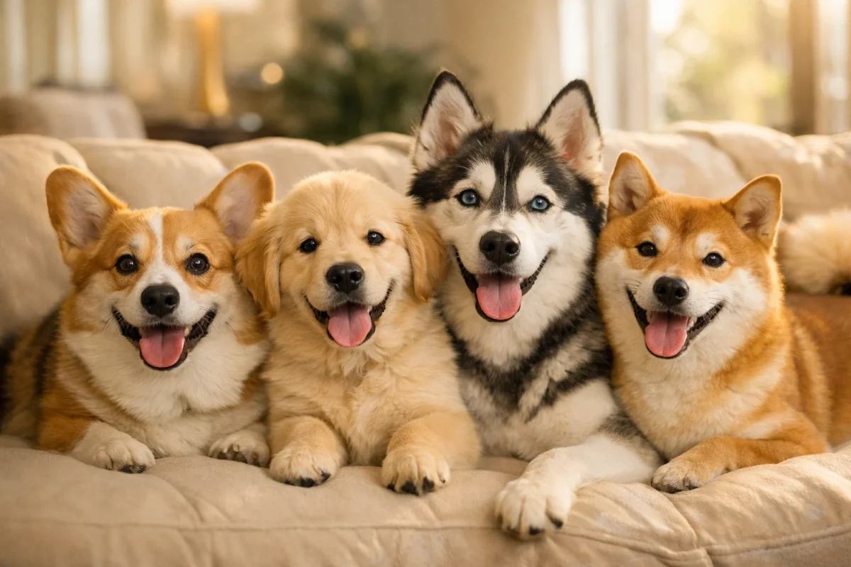 خنده سگ هاسکی و گلدن