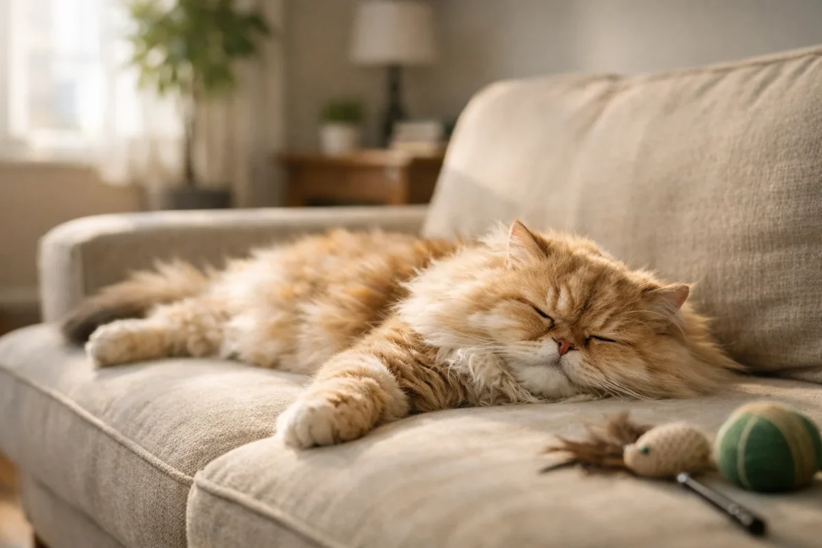 خواب زیاد گربه در طول روز