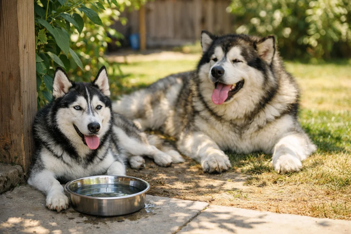تحمل گرمای هاسکی و مالاموت در هوای گرم