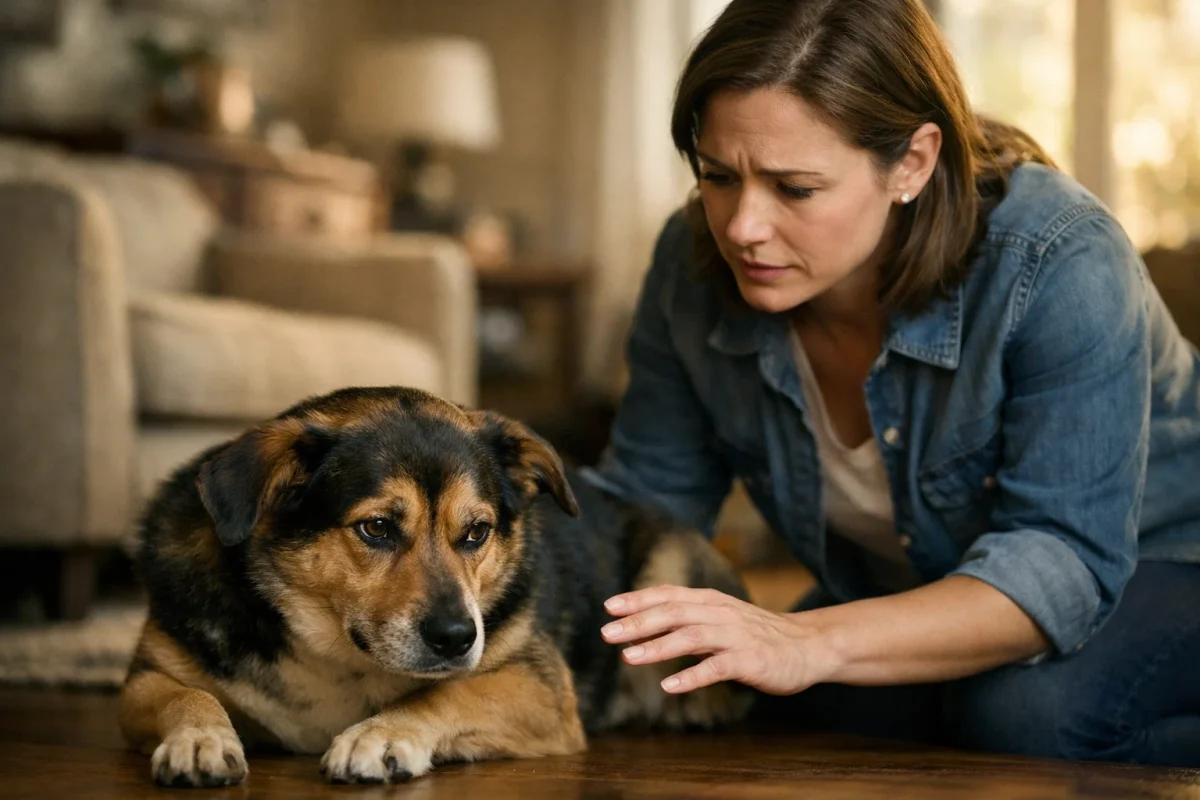 دعوای سگ به دلیل درد یا بیماری پنهان؛ تغییر رفتار ناگهانی و حساسیت هنگام لمس