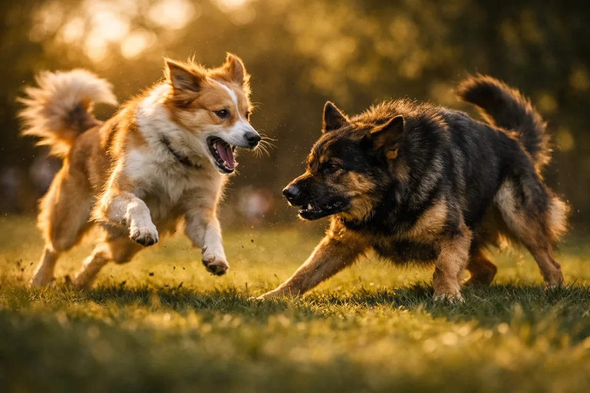 دعوای سگ به دلیل هیجان بیش از حد هنگام بازی؛ زمانی که بازی از کنترل خارج می‌شود