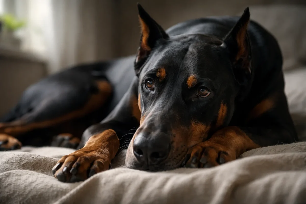 علائم هشداردهنده بیماری در سگ دوبرمن مانند خستگی و بیاشتهایی