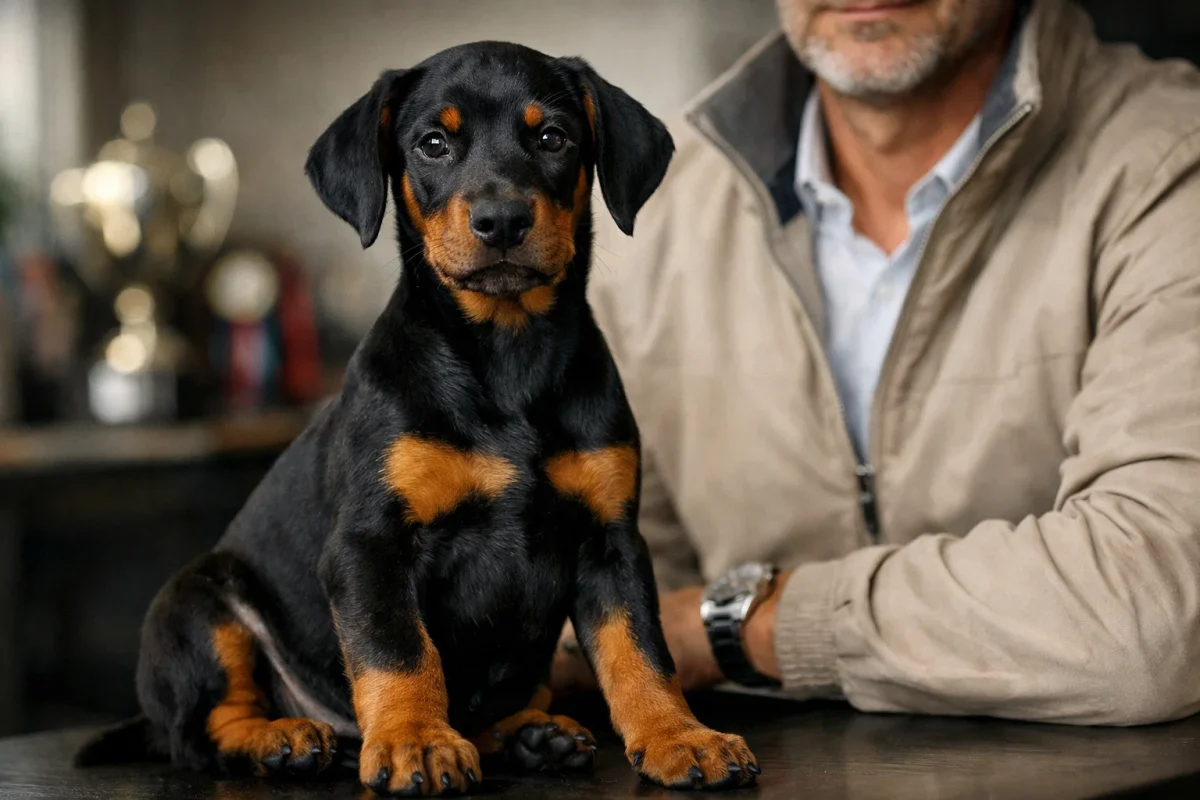 قیمت سگ دوبرمن بر اساس سن، شجره و اصالت توله