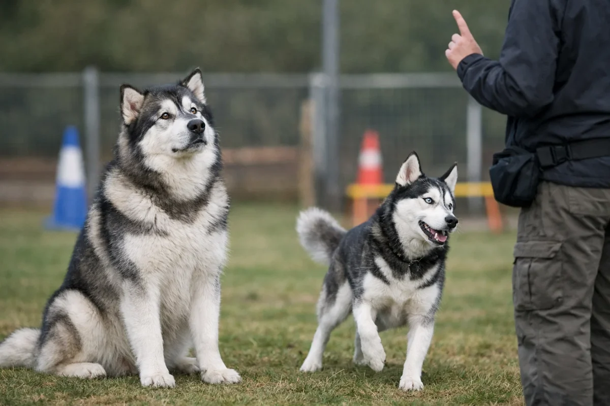 مقایسه یادگیری و فرمان پذیری هاسکی و مالاموت
