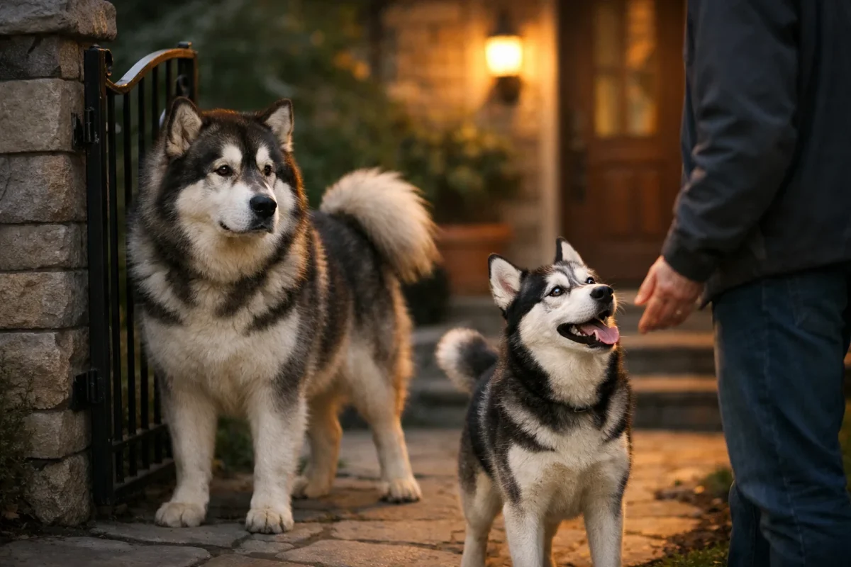 تفاوت رفتار نگهبانی مالاموت و هاسکی