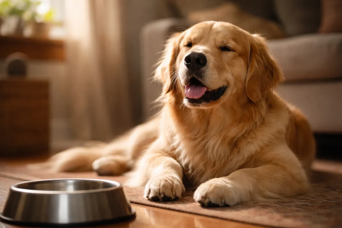 سکسکه طبیعی سگ بعد از غذا که چند دقیقه طول میکشد