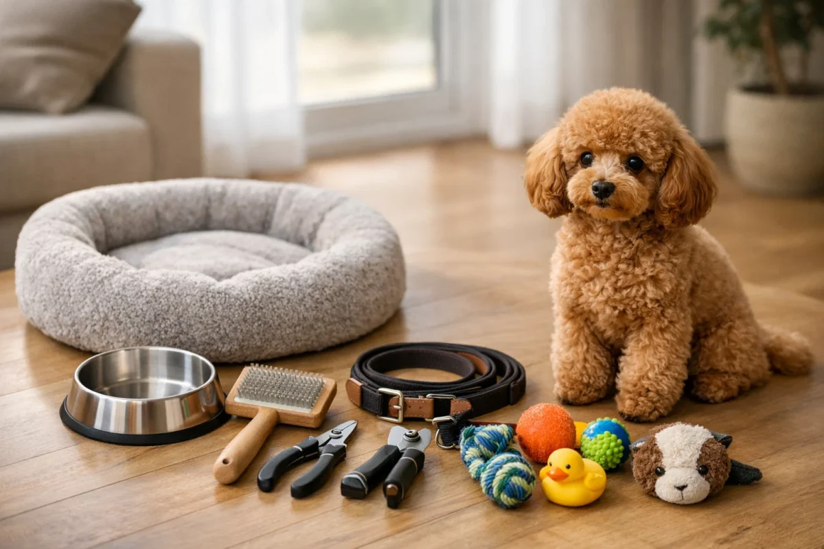 وسایل ضروری برای نگهداری سگ پودل در خانه