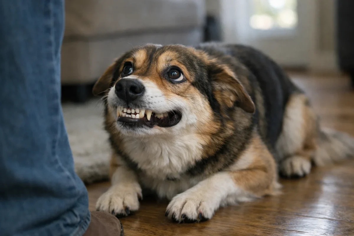 لبخند تسلیم در سگ نشانه ترس و رفتار آرام‌کننده