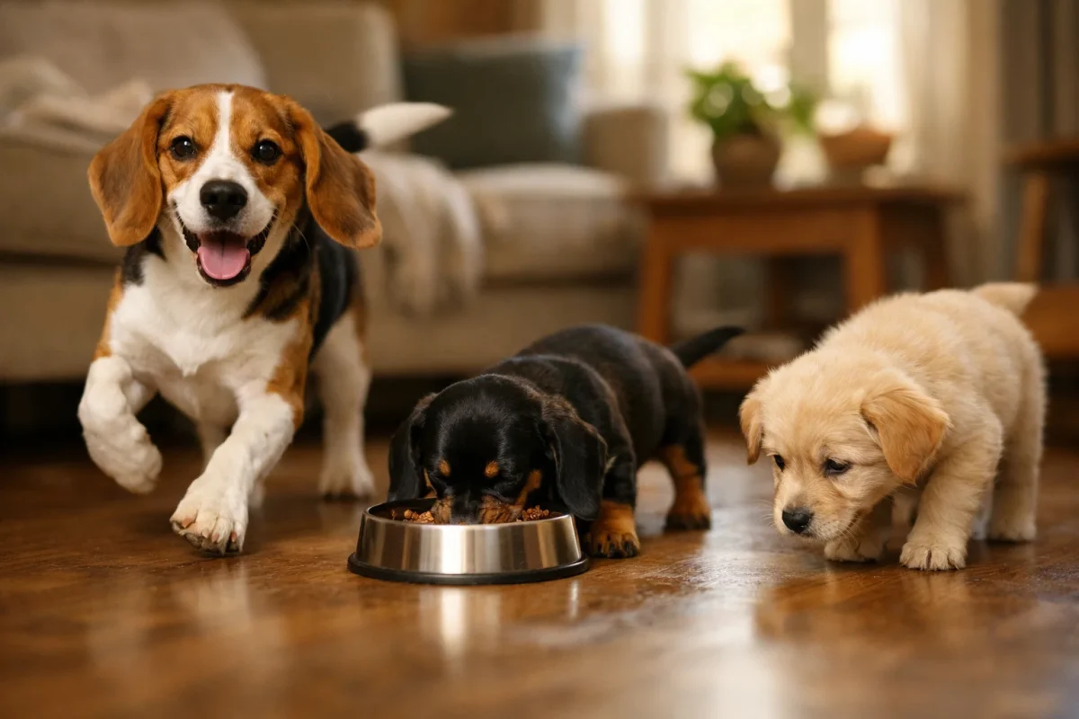 سگ‌هایی که بیشتر دچار سکسکه می‌شوند مانند توله و سگ پرخور