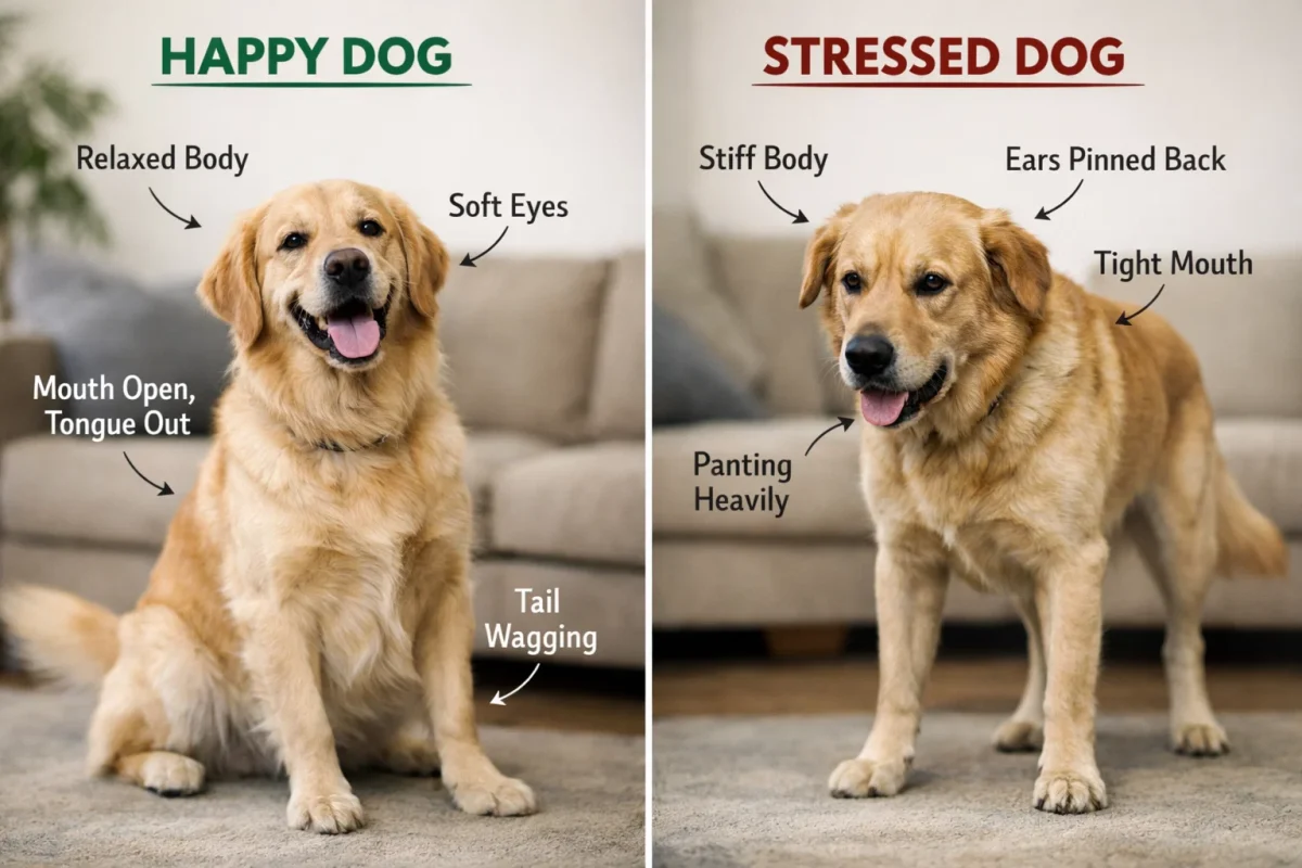 تشخیص لبخند خوشحالی سگ از لبخند استرسی در زبان بدن