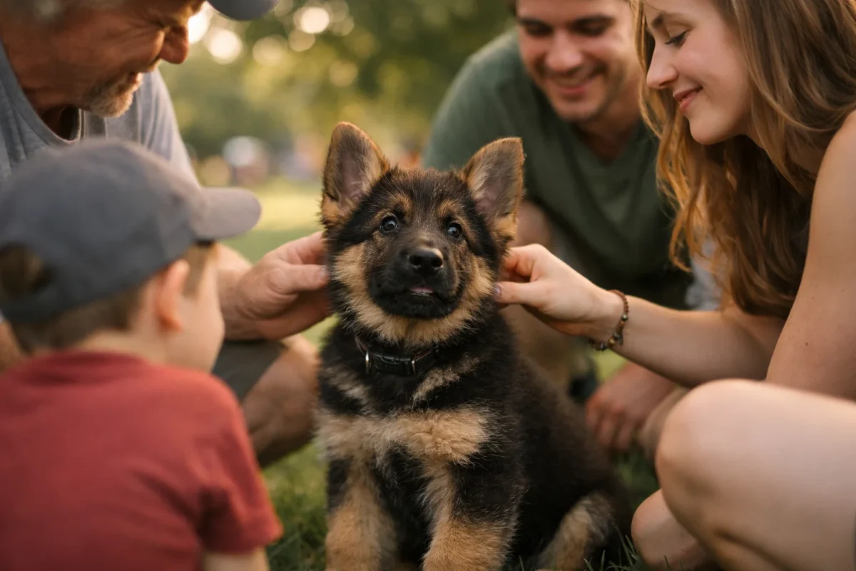 اجتماعی‌سازی توله ژرمن شپرد در فضای عمومی