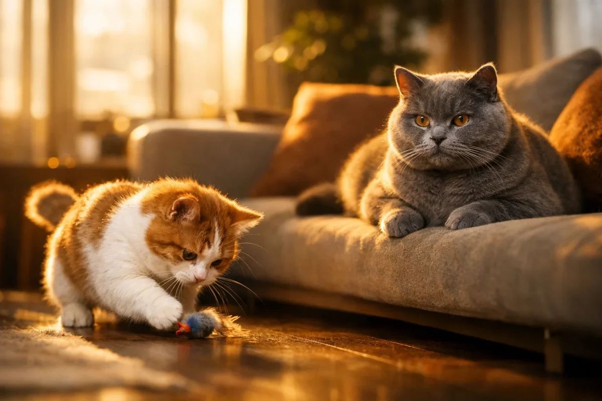 مقایسه گربه مانچکین و بریتیش از نظر جثه، میزان فعالیت و شخصیت