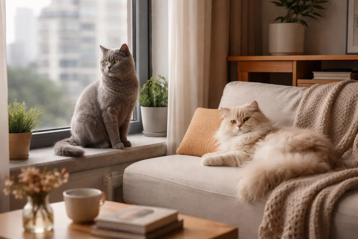 گربه پرشین یا بریتیش مناسب آپارتمان