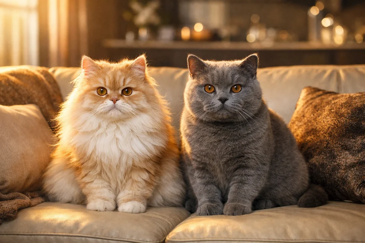 مقایسه گربه پرشین و بریتیش