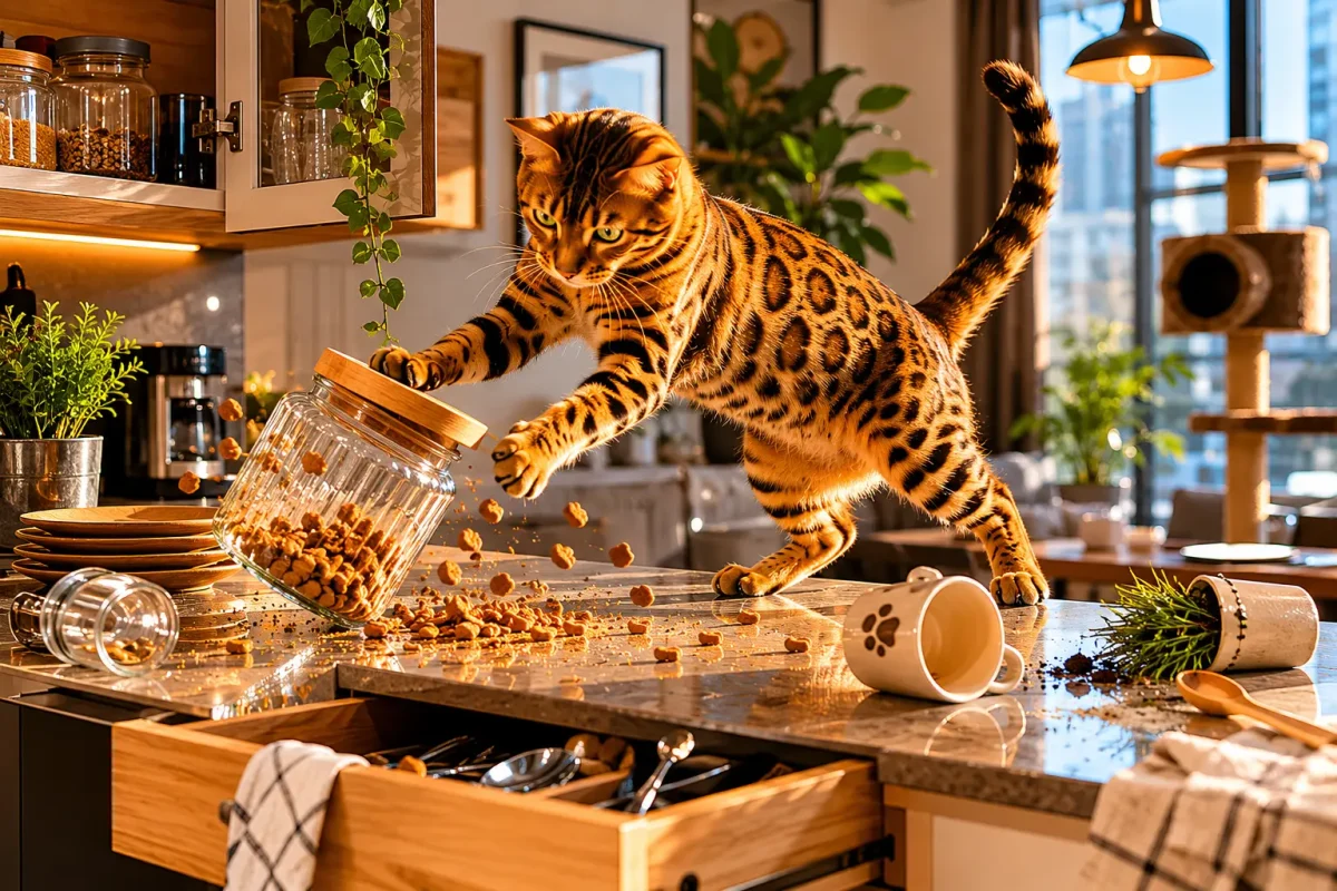 معایب نگهداری گربه بنگال | Bengal Cat پرانرژی و کنجکاو در خانه آپارتمانی